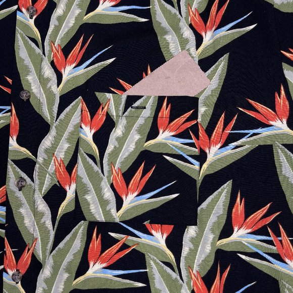 % Puritan Men's Floral Button Down Sz 3XL - Picture 4 of 10